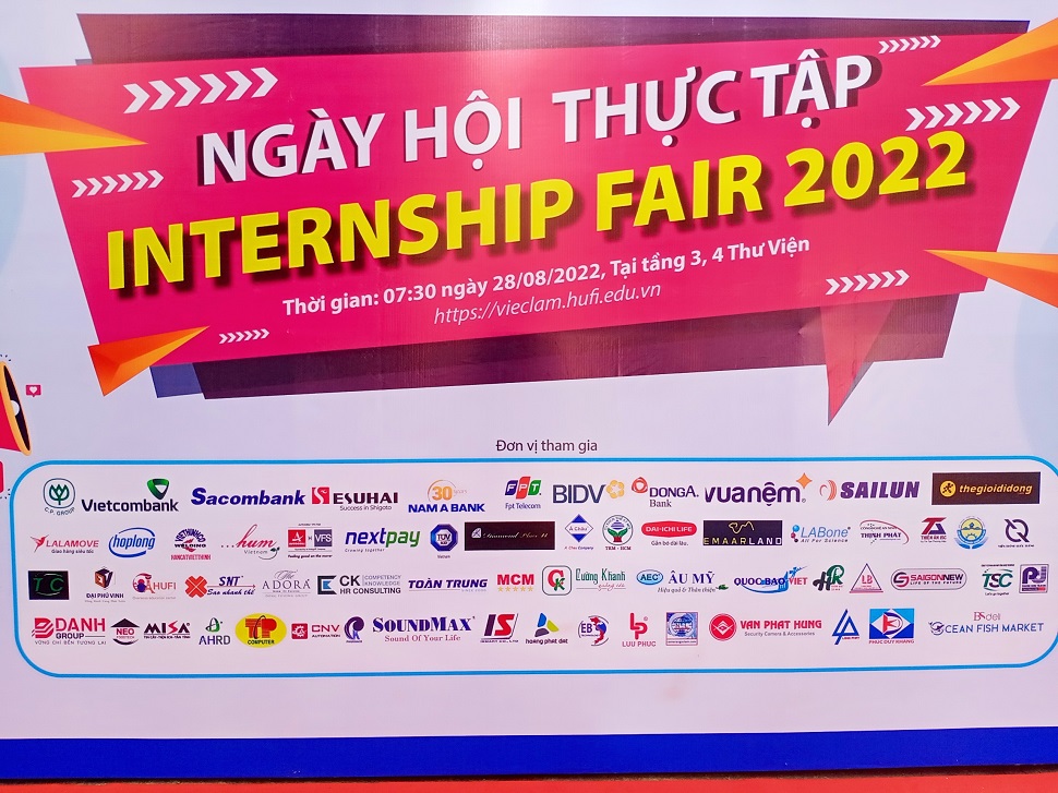 HUFI - Cơ hội việc làm hấp dẫn tại Ngày hội "Internship Fair năm 2022"