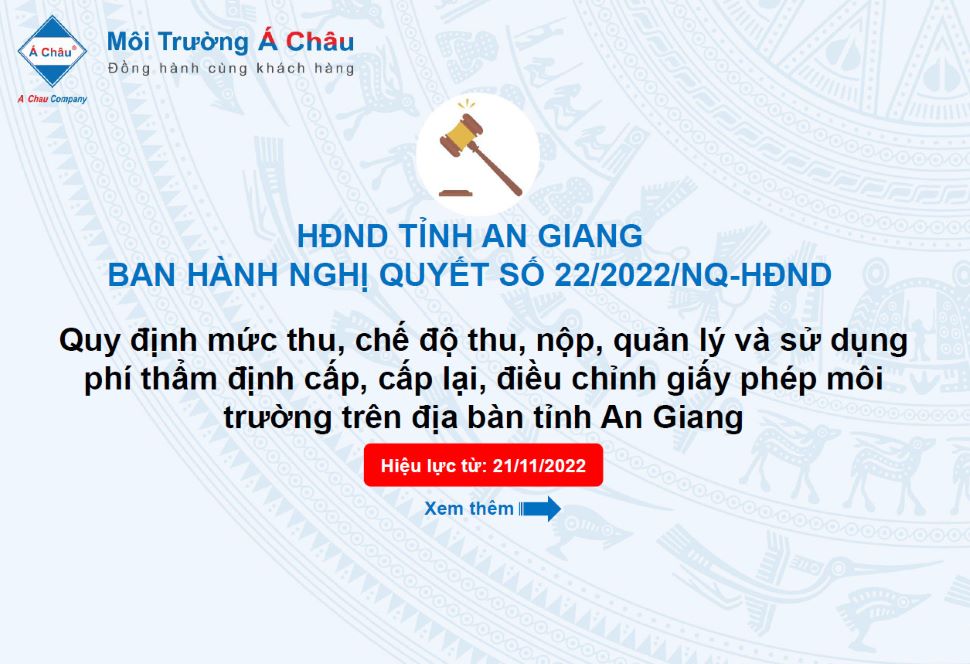 phí thẩm định giấy phép môi trường 