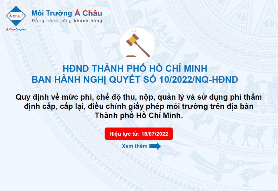 phí thẩm định giấy phép môi trường