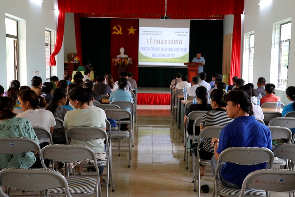 Bắc Kạn: Lễ phát động thu gom vỏ thuốc bảo vệ thực vật và rác thải nhựa tại xã Lục Bình!