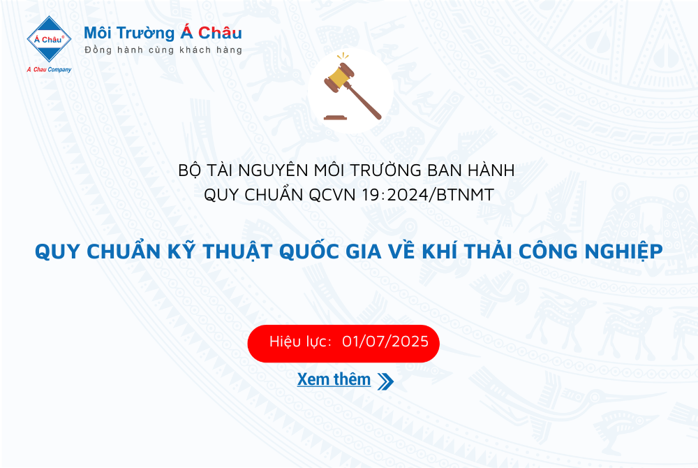 Ban hành QCVN 19:2024/BTNMT - Quy chuẩn kỹ thuật quốc gia về khí thải công nghiệp