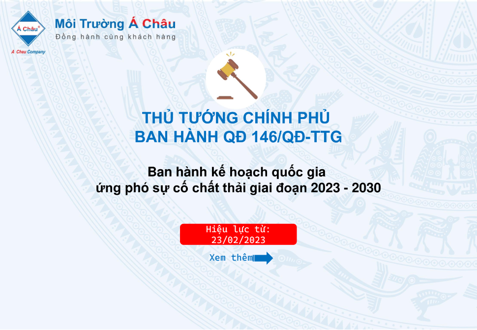 Kế hoạch quốc gia ứng phó sự cố chất thải giai đoạn 2023-2030