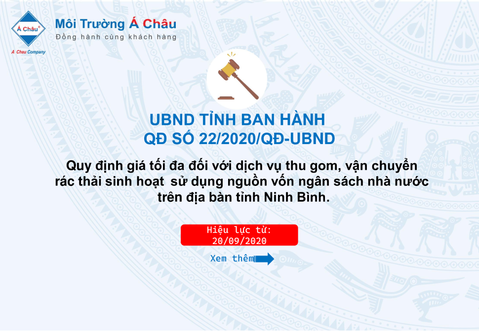 Giá dịch vụ thu gom và vận chuyển rác thải sinh hoạt trên địa bàn Tỉnh Ninh Bình!