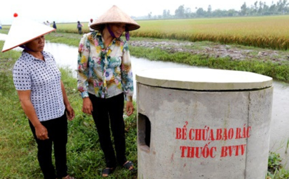 Ninh Bình: Hiệu quả từ mô hình Bể thu gom bao bì, thuốc bảo vệ thực vật ở Yên Thái!