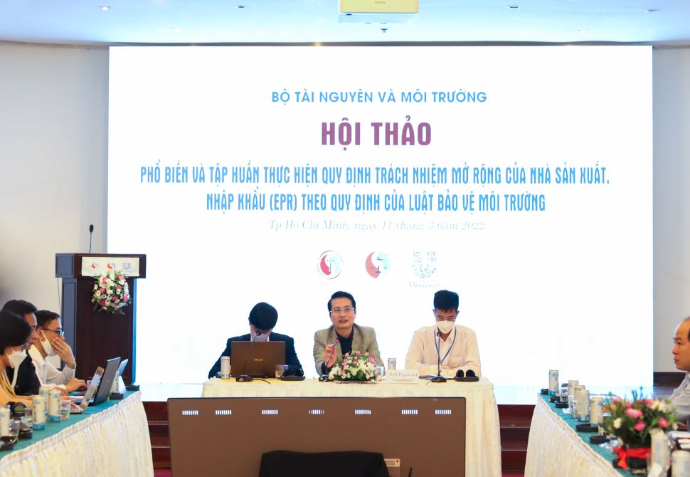 Hội thảo Phổ biến và tập huấn thực hiện quy định trách nhiệm mở rộng của nhà sản xuất, nhập khẩu (EPR) tại TP. HCM!