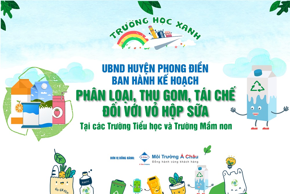 Huyện Phong Điền, tỉnh Thừa Thiên Huế ban hành kế hoạch phân loại, thu gom, tái chế vỏ hộp sữa năm 2024