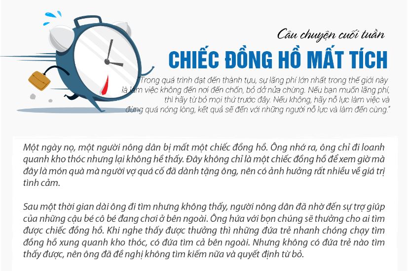 Câu chuyện cuối tuần - Chiếc đồng hồ mất tích!