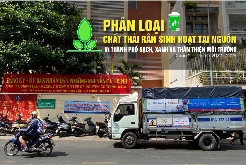 Phường Nguyễn Cư Trinh: tổ chức thu gom chất thải rắn sinh hoạt tại nguồn, chất thải nguy hại hộ gia đình năm 2023