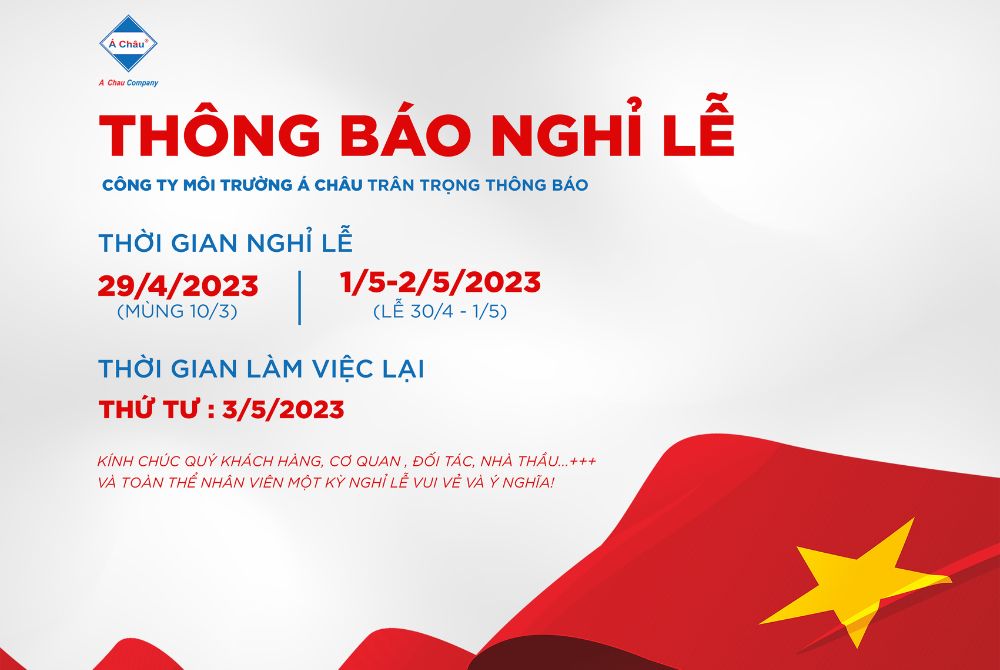 Thông báo lịch nghỉ lễ Giỗ Tổ Hùng Vương và nghỉ lễ 30/04 - 01/05 năm 2023 | Notice for holidays