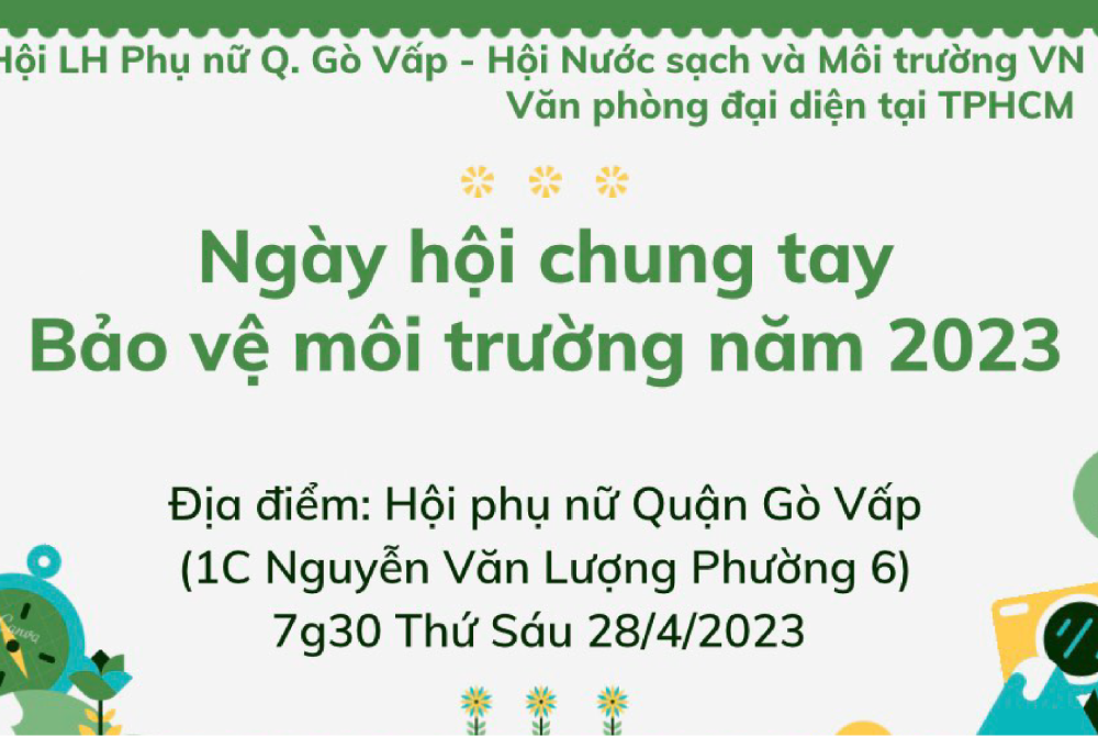 Quận Gò Vấp: chung tay bảo vệ môi trường, xây dựng Thành phố xanh – Sạch đẹp – thân thiện môi trường