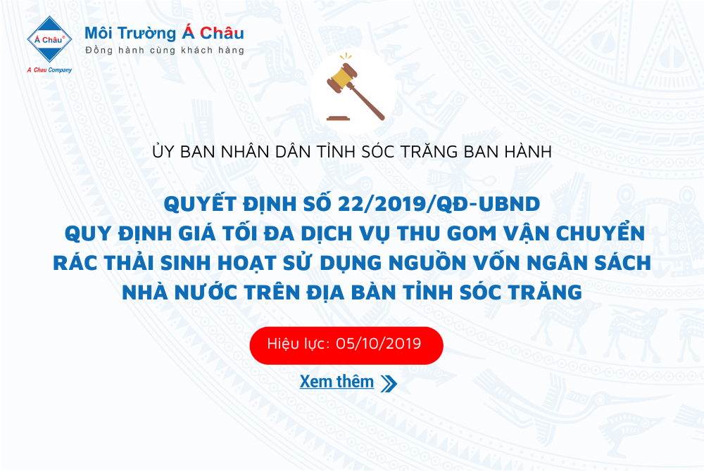 Giá tối đa dịch vụ thu gom, vận chuyển rác thải sinh hoạt sử dụng nguồn vốn ngân sách nhà nước trên địa bàn tỉnh Sóc Trăng