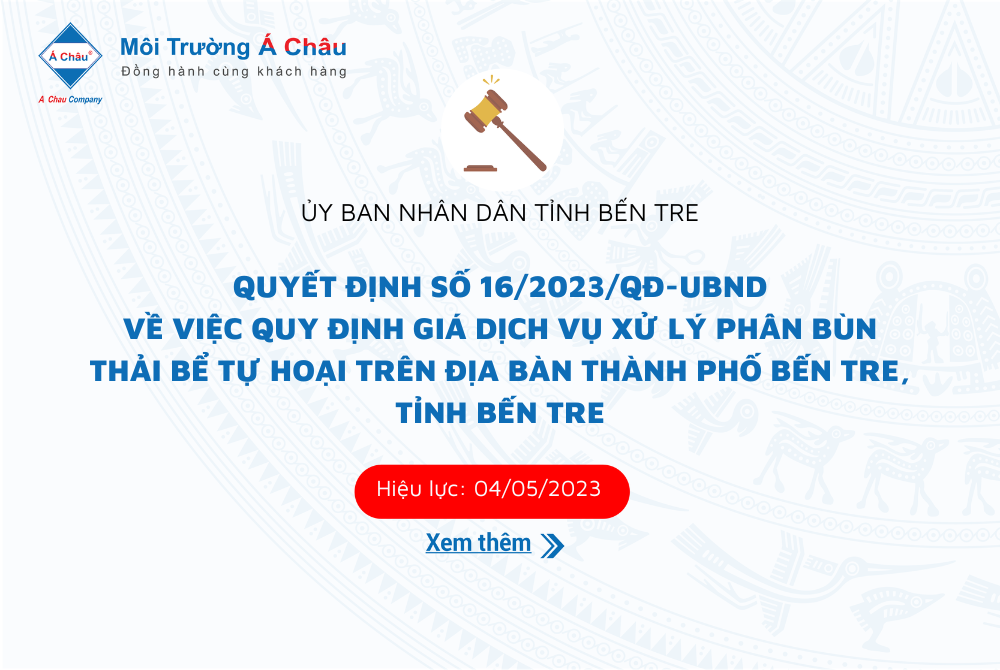 Giá xử lý phân bùn thải bể tự hoại trên địa bàn thành phố Bến Tre