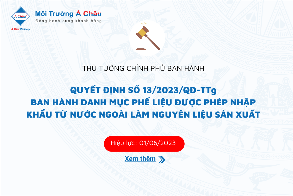 Ban hành Danh mục phế liệu được phép nhập khẩu từ nước ngoài làm nguyên liệu sản xuất