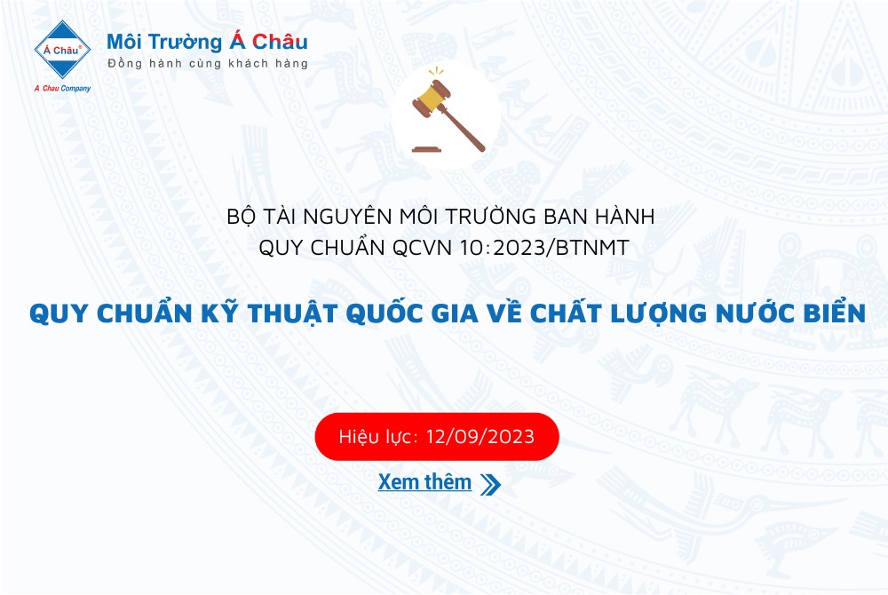 Ban hành QCVN 10:2023/BTNMT - Quy chuẩn kỹ thuật quốc gia về chất lượng nước biển