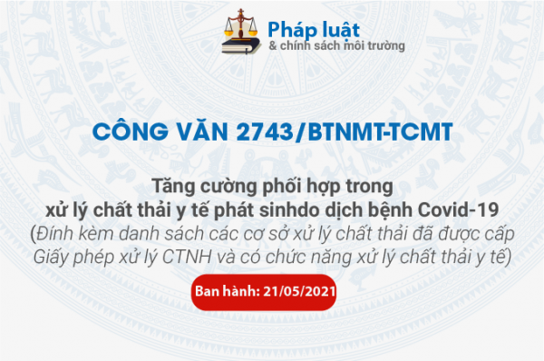 Tăng cường phối hợp trong xử lý chất thải y tế phát sinh do dịch bệnh Covid-19