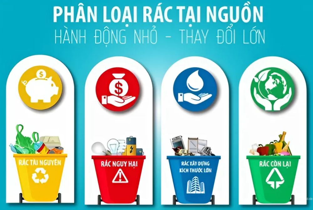 Phân loại chất thải tại nguồn: Bước đầu giải bài toán bảo vệ môi trường