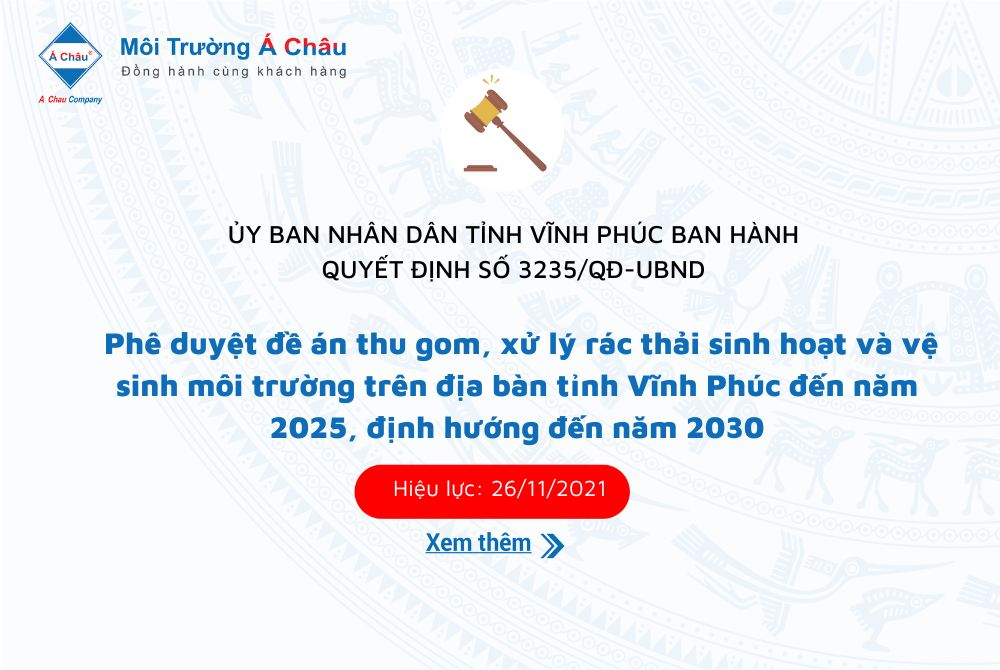 Vĩnh Phúc: Phê duyệt "Đề án thu gom, xử lý rác thải sinh hoạt và vệ sinh môi trường đến năm 2025 , định hướng đến năm 2030"