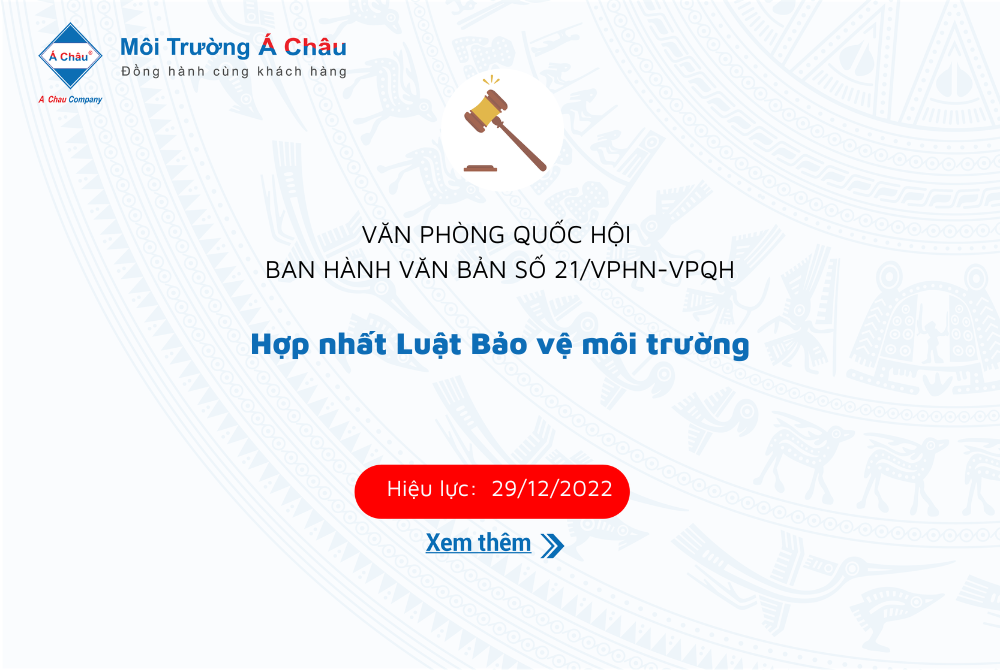 Văn phòng chính phủ ban hành Văn bản hợp nhất Luật bảo vệ môi trường 