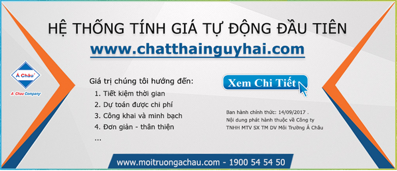 MÔI TRƯỜNG Á CHÂU RA MẮT HỆ THỐNG TÍNH GIÁ TỰ ĐỘNG ĐẦU TIÊN 