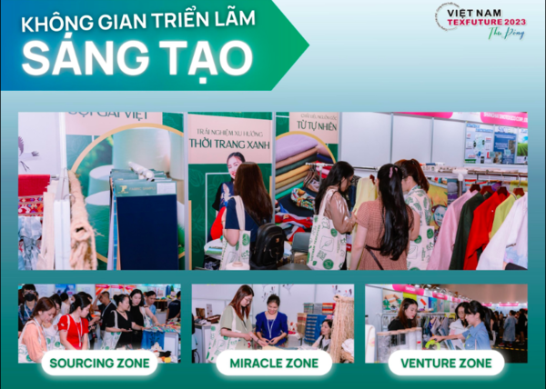 3 không gian triển lãm tại Texfuture Việt Nam Thu Đông 2023