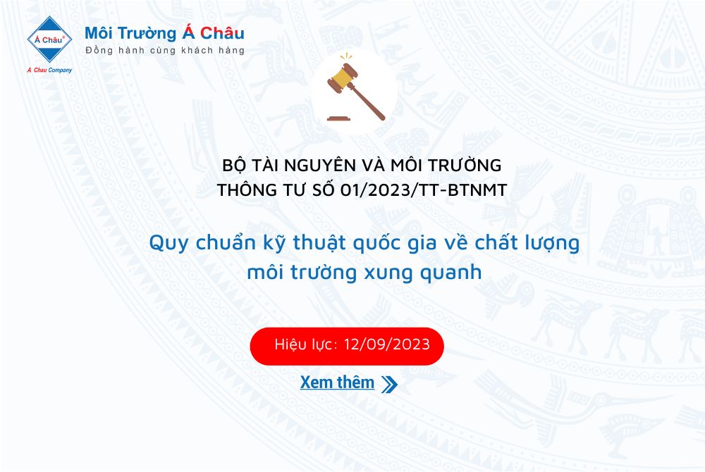 Bộ Tài nguyên và Môi trường vừa ban hành quy chuẩn kỹ thuật quốc gia về chất lượng môi trường xung quanh