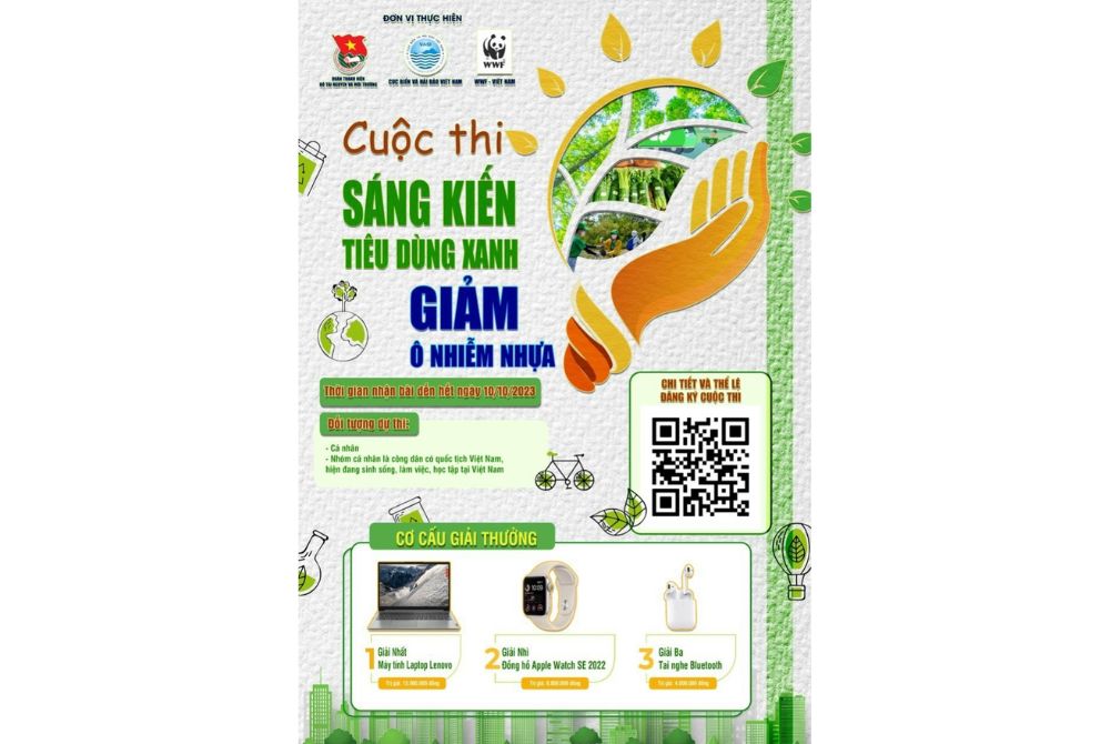 Phát động Cuộc thi Sáng kiến tiêu dùng xanh, giảm ô nhiễm nhựa