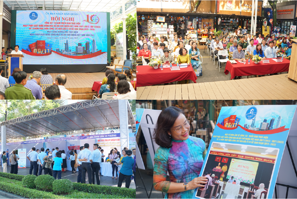 UBND Quận 1, TP. HCM: tổ chức Ngày hội Tổng kết 10 năm triển khai thực hiện Ngày Pháp luật Việt Nam