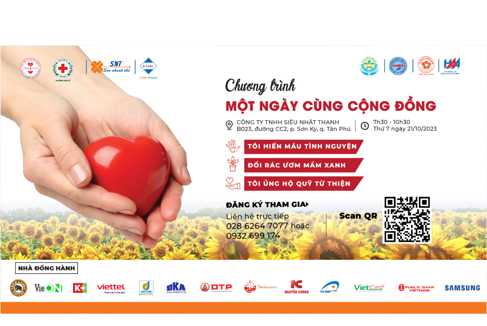 Thư mời “Một ngày cùng Cộng đồng” lần II/2023: hiến máu tình nguyện, gây Quỹ thiện nguyện và "đổi rác ươm mầm xanh"!