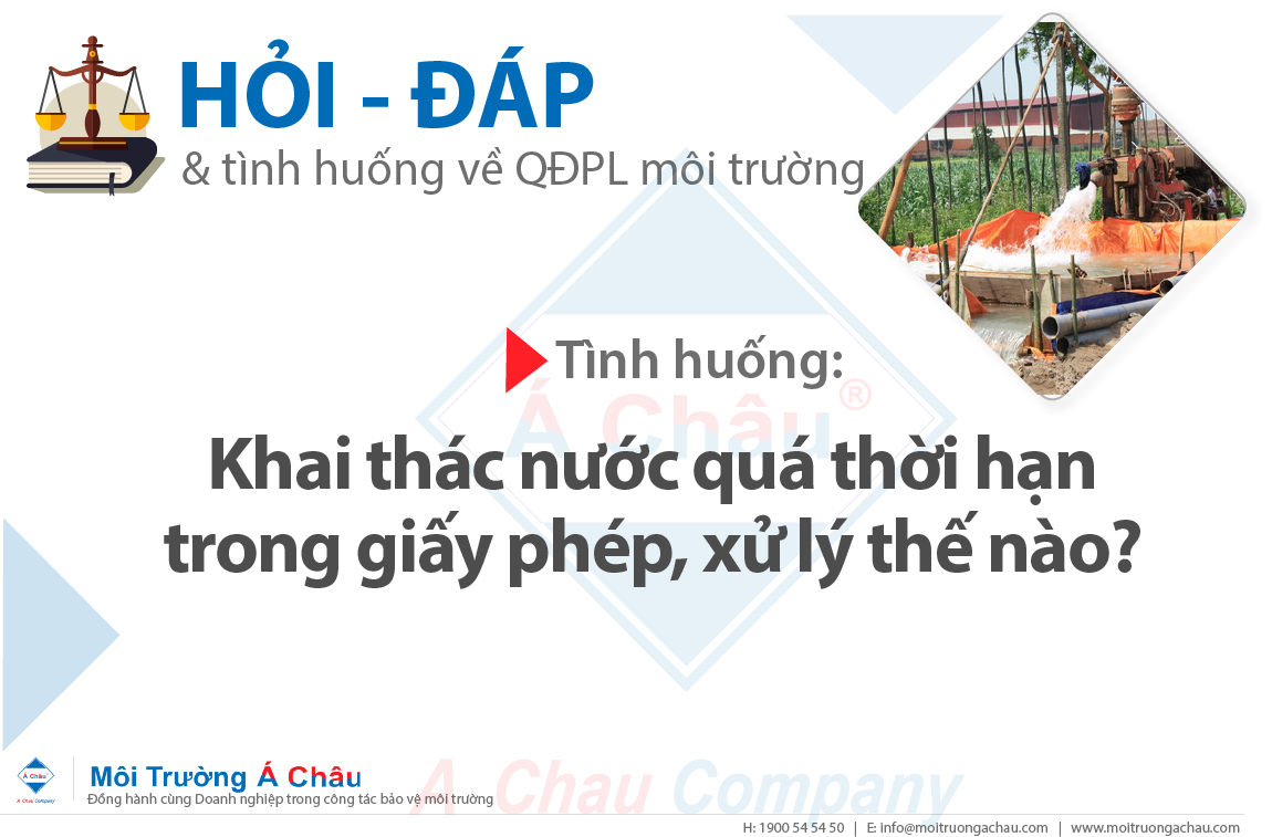 [Hỏi - đáp] Khai thác nước quá thời hạn trong giấy phép, xử lý thế nào?