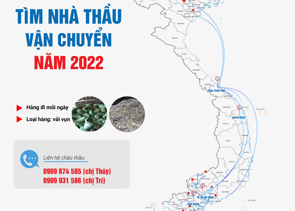 Tìm nhà thầu vận chuyển năm 2021-2022