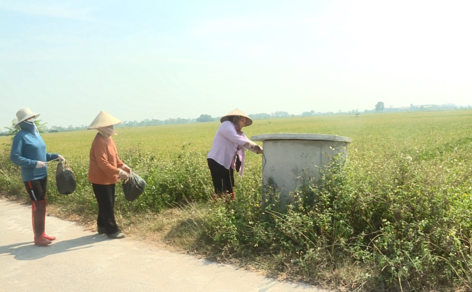 Hội Nông dân Ứng Hòa phát động thu gom bao bì thuốc bảo vệ thực vật!