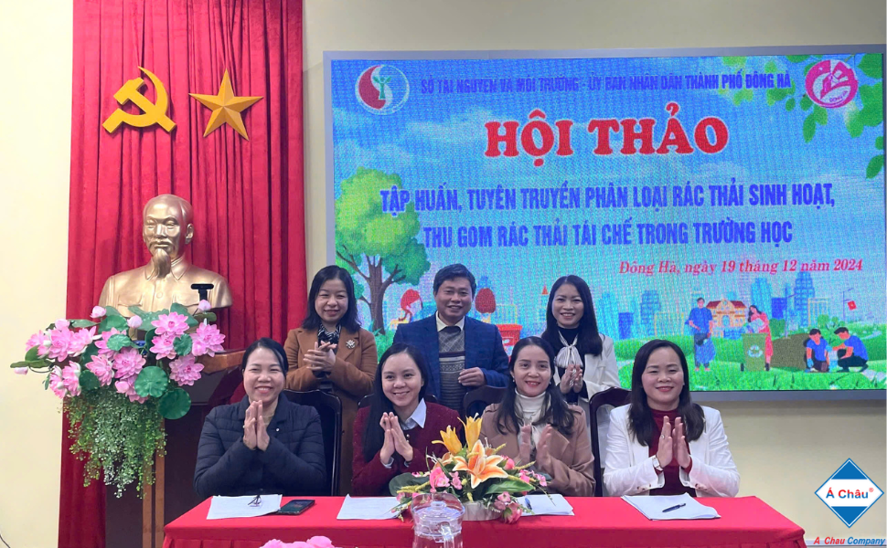 Triển khai phân loại, thu gom rác thải nhựa, giấy tái chế trong trường học trên địa bàn thành phố Đông Hà