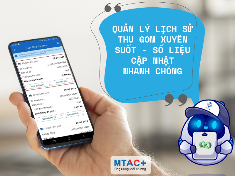 Cổng Khách hàng - Ứng dụng quản lý công tác môi trường MTAC+