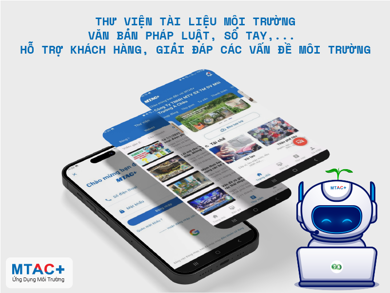 Cổng Khách hàng - Ứng dụng quản lý công tác môi trường MTAC+